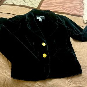 Eckored black blazer